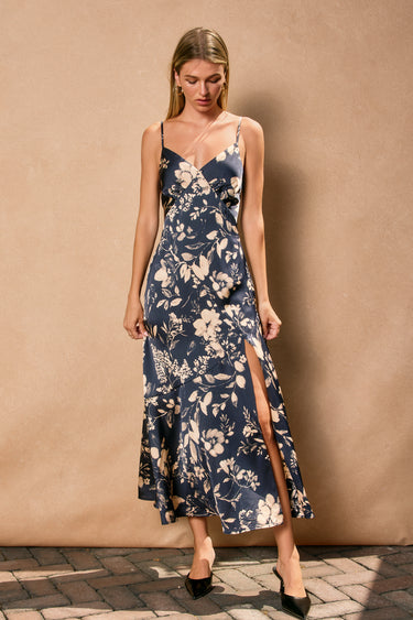 Delina Tie Back Midi Dress