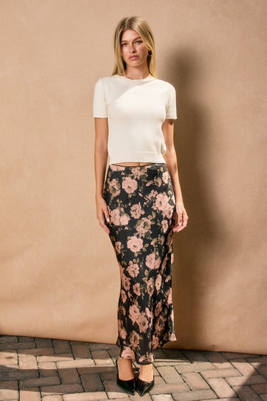 Melba Lace Detail Maxi Pencil Skirt