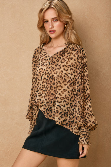 Terry Lurex Ruffled Top